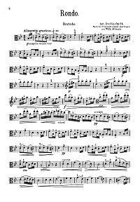 Дворжак - Рондо для альта Op.94 - Партия - первая страница