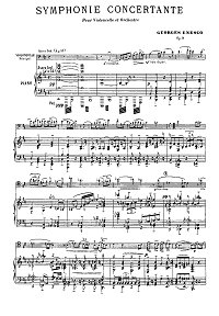 Энеску - Концертная симфония для виолончели op.8 - Клавир - первая страница