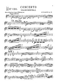 Эрнст - Концерт для скрипки op.23 - Партия скрипки - первая страница