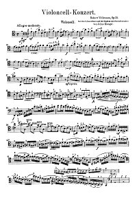 Фолькманн - Концерт для виолончели с с фортепиано op.33 - Партия - первая страница