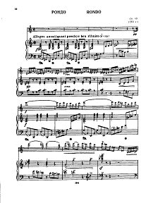 Кабалевский - Рондо для скрипки op.69 - Клавир - первая страница