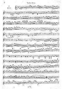 Крейцер - Три концертных дуэта для двух скрипок - Партия - первая страница