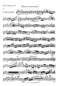Крейцер - Концерт N17 для скрипки с оркестром - Партия - первая страница