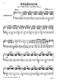 Каффнер - Серенада для скрипки - Клавир - первая страница