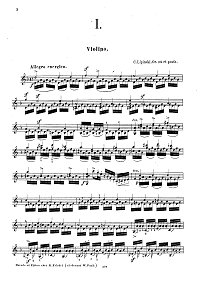 Липинский - Два экспромта для скрипки op.34 posth - Партия - первая страница