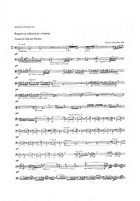Лютославский - Концерт для виолончели с оркестром - Партия скрипки - первая страница