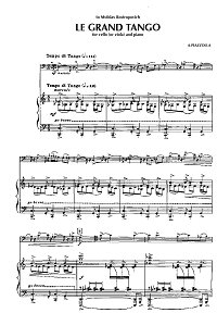 Пьяццолла - Le Grand Tango для альта с фортепиано - Клавир - первая страница