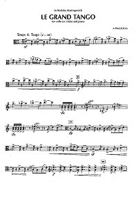 Пьяццолла - Le Grand Tango для альта с фортепиано - Партия - первая страница
