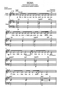 Song From A Secret Garden - Sigma для скрипки с фортепиано - Клавир - первая страница
