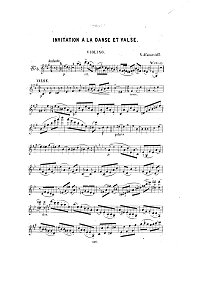 Афанасьев - Вальс для скрипки - Партия - первая страница