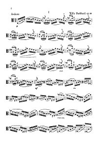 Баркхард - Соната для альта соло op.59 - Партия - первая страница