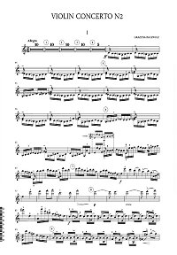 Бацевич - Концерт для скрипки N2 - Партия скрипки - первая страница