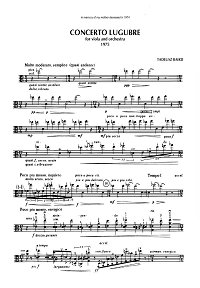 Бэрд Тадеуш - Concerto Lugubre для альта (1975) - Партия альта - первая страница