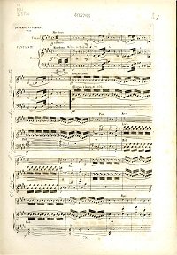 Берио - Фантазия из Вильгельма Телля для скрипки - Клавир - первая страница