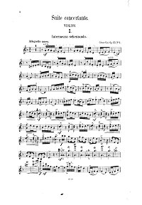 Кюи - Концертная сюита для скрипки op.25 - Партия - первая страница