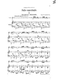 Кюи - Концертная сюита для скрипки op.25 - Клавир - первая страница