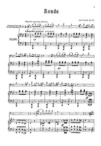 Дворжак - Рондо для альта Op.94 - Клавир - первая страница
