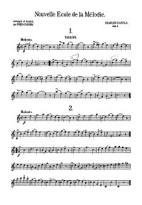 Данкля - Новейшая школа мелодий для скрипки - Партия - первая страница
