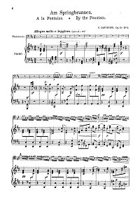 Давыдов - Романс для виолончели op.20 - Клавир - первая страница