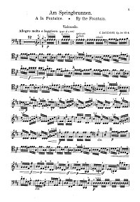 Давыдов - Романс для виолончели op.20 - Партия - первая страница