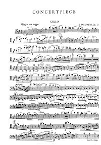 Донаньи - Концертная пьеса для виолончели ре мажор op.12 - Партия - первая страница