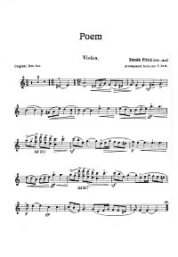 Фибих - Поэма для скрипки - Партия - первая страница