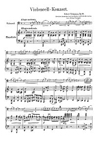 Фолькманн - Концерт для виолончели с с фортепиано op.33 - Клавир - первая страница