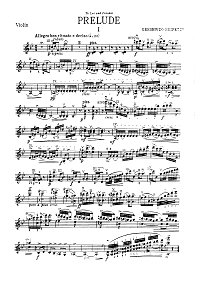 Гершвин - Прелюдии для скрипки (Хейфец) - Партия - первая страница