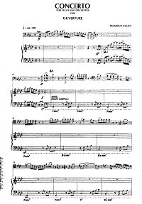 Гульда - Концерт для виолончели - Клавир - первая страница