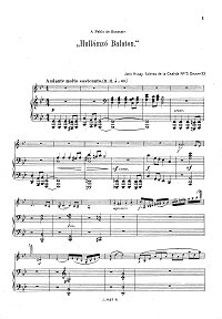 Хубаи - Hallamzo Ballaton для скрипки - Клавир - первая страница