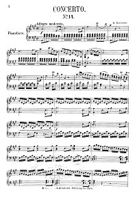 Крейцер - Концерт N14 для скрипки - Клавир - первая страница