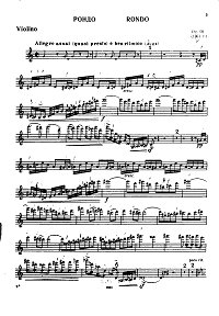 Кабалевский - Рондо для скрипки op.69 - Партия - первая страница