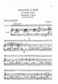 Крафт - Концерт для виолончели  - Клавир - первая страница