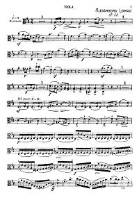 Лонго Алессандро - Сюита для альта op.53 - Партия - первая страница