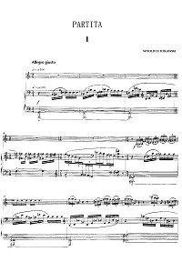 Лютославский - Партита для скрипки с фортепиано - Клавир - первая страница