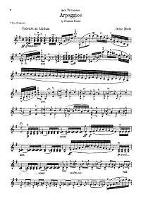 Мусин - Виртуозные арпеджио для скрипки соло - Партия - первая страница