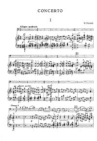 Мартину - Концерт для виолончели - Клавир - первая страница