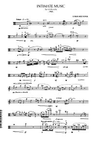 Матусек - Интимная музыка для альта соло (1965) - Партия альта - первая страница