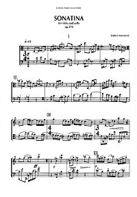 Мийо - Сонатина для альта и виолончели op.378 - Партии инструментов - первая страница
