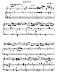 Монюшко - Багатель для скрипки - Клавир - первая страница