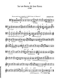 Нин - 4 пьесы для виолончели - Партия виолончели - первая страница