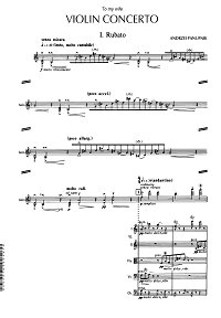 Пануфник Анджей - Концерт для скрипки с оркестром - Партитура - первая страница