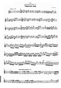 Пьяццолла - Night club 1960 для скрипки с фортепиано - Партия скрипки - первая страница