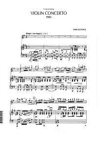 Понсе - Концерт для скрипки - Клавир - первая страница