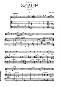 Позер Ханс - Сонатина для альта с фортепиано - Клавир - первая страница