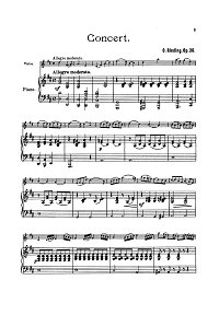 Ридинг - Концерт для скрипки op.36 - Клавир - первая страница
