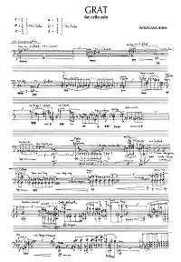 Рим Вольфганг - Grat для виолончели соло - Партия виолончели - первая страница