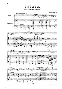 Рубинштейн - Соната для скрипки N.2 Op.19 - Клавир - первая страница