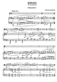Рудзинский - Соната для альта с фортепиано - Клавир - первая страница