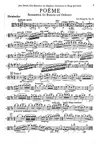 Рюигрок - Фантастическая поэма для альта с фортепиано op.20 - Партия - первая страница